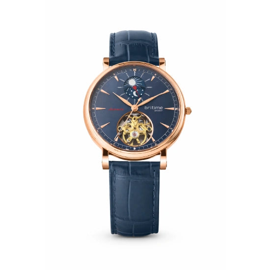 Jupiter Men Automatic Blue Dial Analog Leather Watch