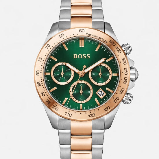 Novia - Le Women Quartz Green Dial Chronograph Stainless Steel Watch