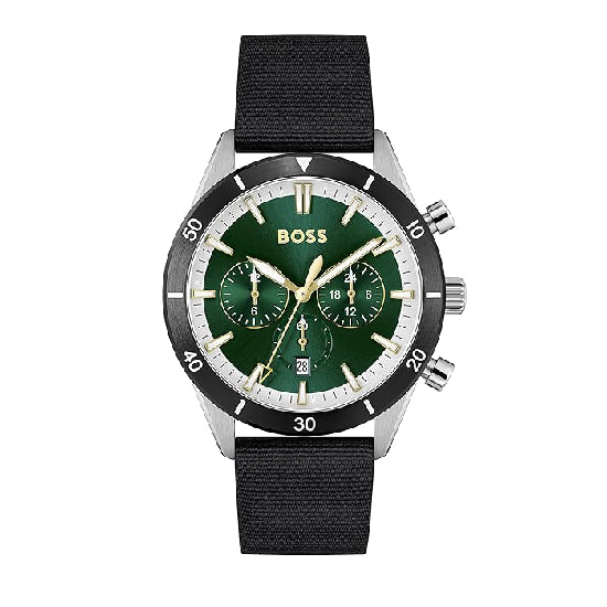 Hugo Boss Santiago Analog Green Dial Men's Watch