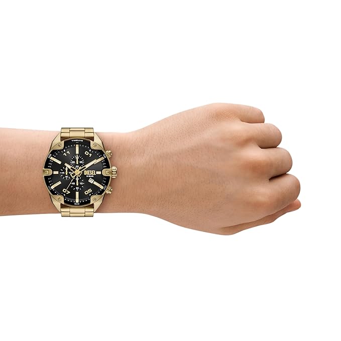 Diesel Spiked Gold Watch