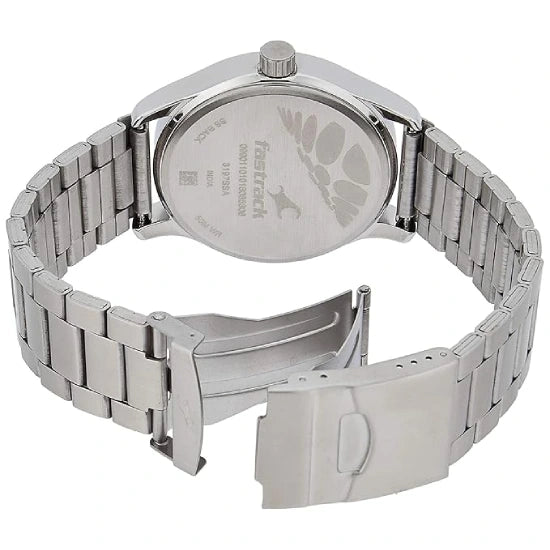 Fastrack Men Stainless Steel Road Trip Analog White Dial Watch