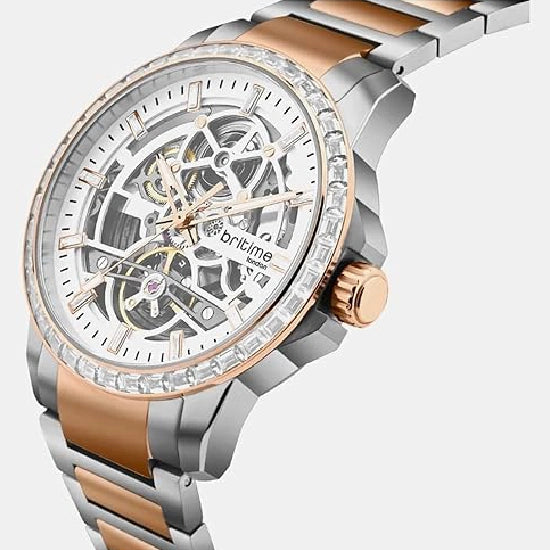 Vantor Men Automatic Silver Dial Analog Metal Watch