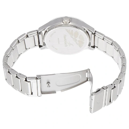 Fastrack Quartz Analog Blue Dial Stainless Steel Strap Watch for Girls
