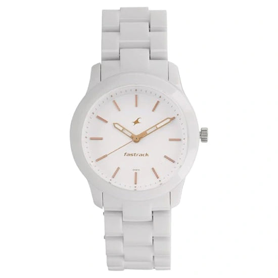 Fastrack Trendies Analog White Dial Women's Watch