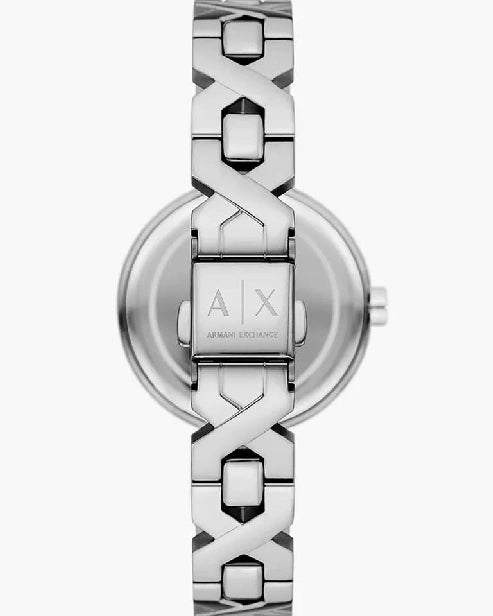 Armani Exchange Women Ava Round Silver Watch
