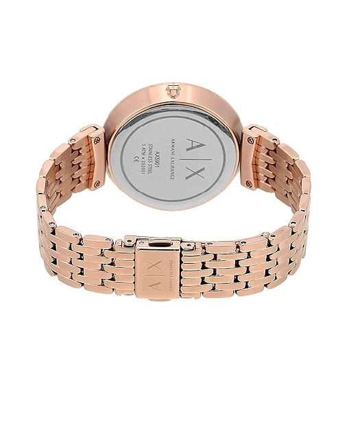 Armani Exchange Analog Silver Dial Women's Stainless Steel Watch