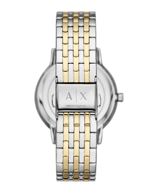 Armani Exchange Womens Stainless Steel Analog Watch , Dial-Color:Silver, Band Color:Two-Tone