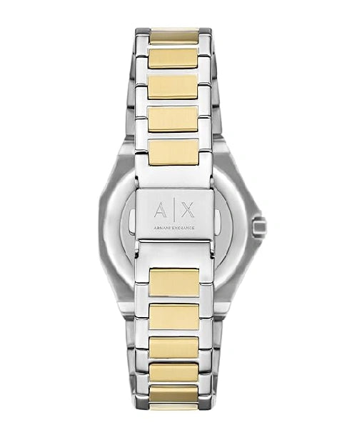 Armani Exchange Stainless Steel Analog Silver Dial Women's Watch, Band Color:Multicolor