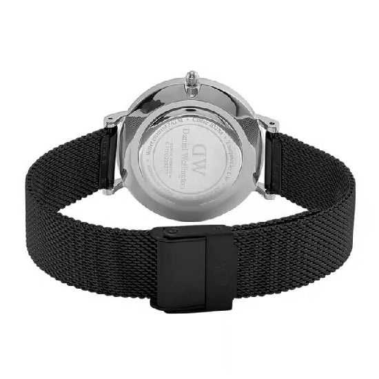 Daniel Wellington Petite Women Quartz Black Dial Analog Stainless Steel Watch