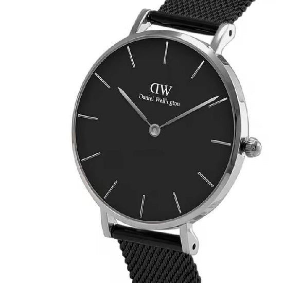 Daniel Wellington Petite Women Quartz Black Dial Analog Stainless Steel Watch