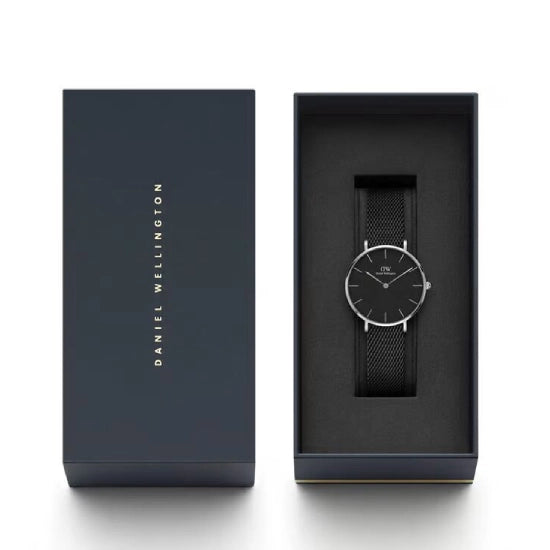 Daniel Wellington Petite Women Quartz Black Dial Analog Stainless Steel Watch