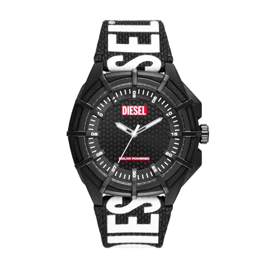 Diesel Plastic Analog Black Dial Men Watch