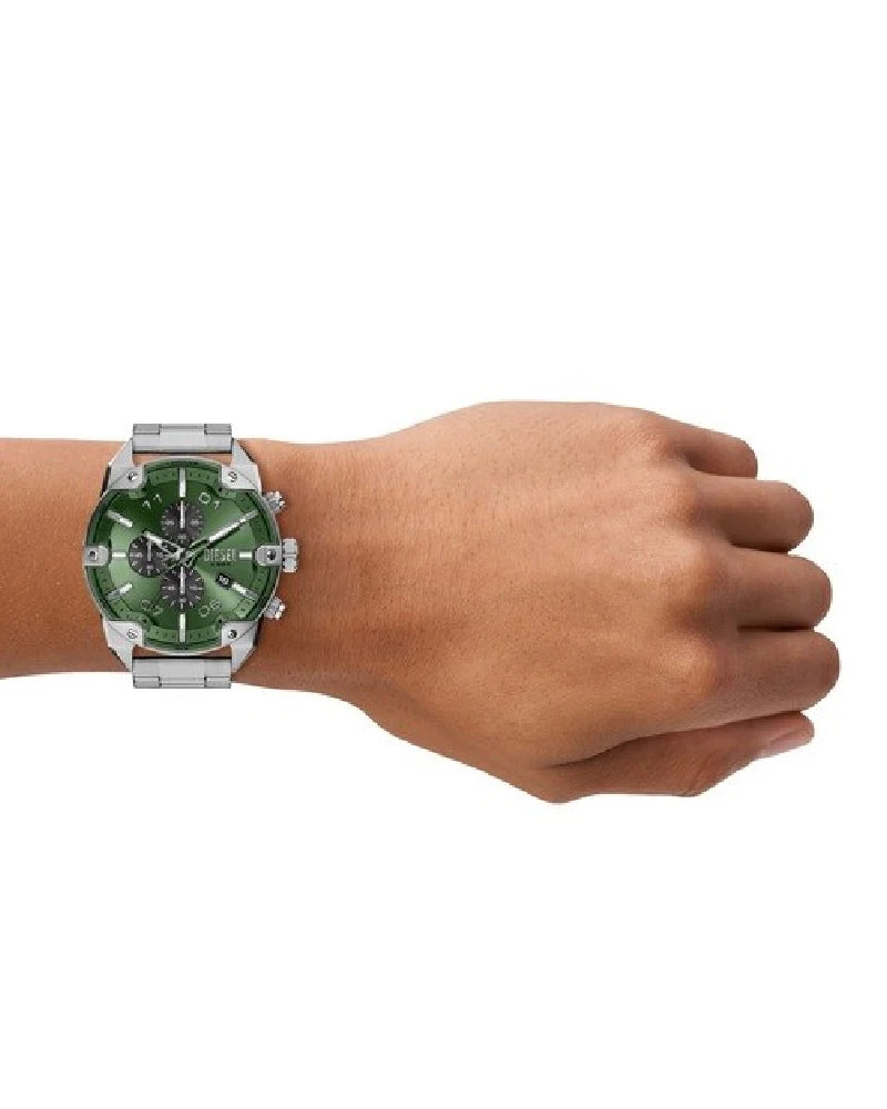 Diesel Spiked Silver Watch