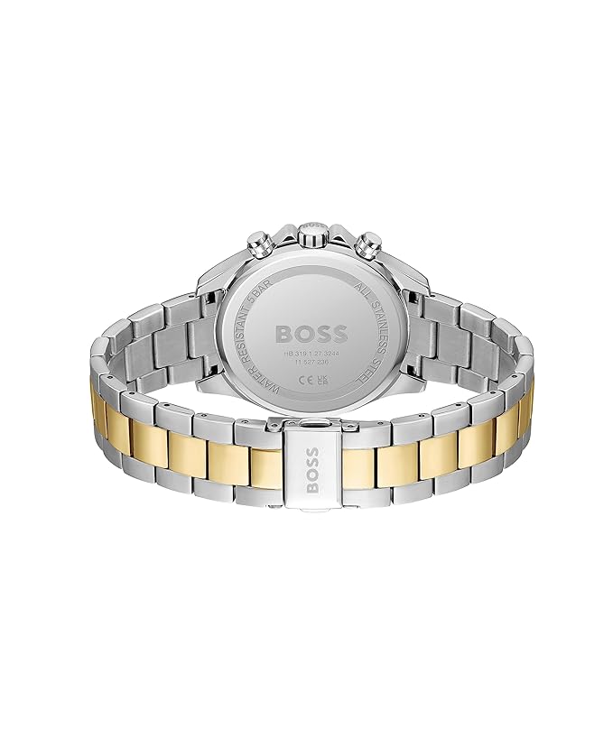 BOSS Hugo Stainless Steel Novia Analog Gold Dial Women Watch,Multi-Color Band