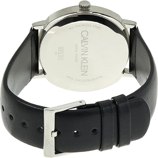 Calvin Klein Men's Quartz Watch, Analog Display And Leather Strap