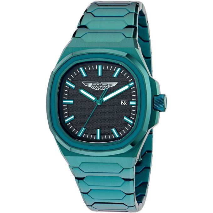 Aston Martin Square 42mm Black Analog Watch - For Men