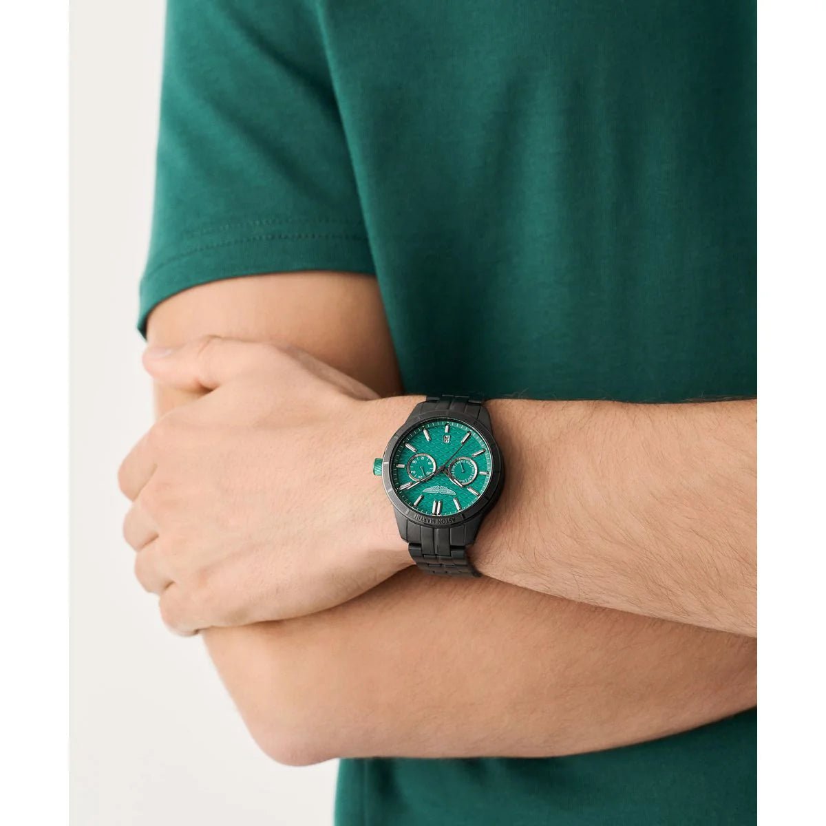 Aston Martin Round 42mm Green Dial Analog Men Watch