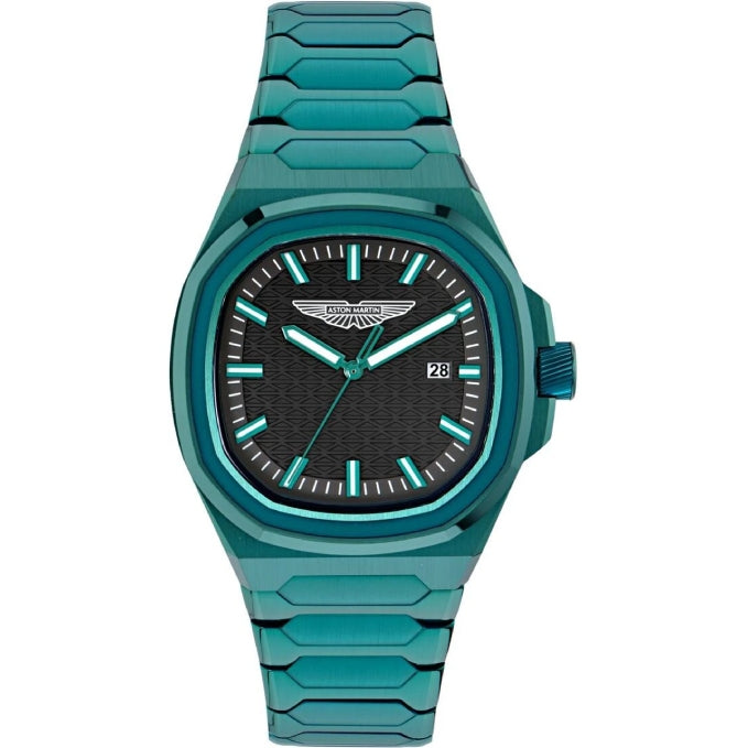 Aston Martin Square 42mm Black Analog Watch - For Men
