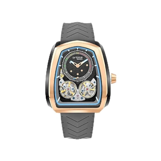 Aventus Men Automatic Grey Dial Analog Silicone Watch