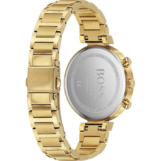 Boss Watches Flawless 24h Indicator|Date Analog Yellow Dial Women's Watch