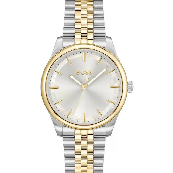 Graceful Women Quartz Silver Mother Of Pearl Dial Analog Stainless Steel Watch
