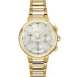 BOSS One Qtz Multifunction Silver White Round Dial Women's Watch|Ionic Plated Thin Gold Steel Material|Gold Color Band