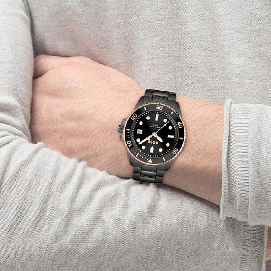 BOSS Ace Analog Black Dial Men's Watch