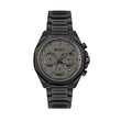 BOSS Cloud Qtz Fashion Chrono Grey Round Dial Men's Analog Watch|Ionic Plated Black Steel Material|Black Color Band