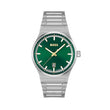 Click to see full view BOSS Candor Qtz Basic Calendar Green Round Dial Men's Analog Watch|Stainless Steel Material|Silver Color Band