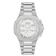BOSS Taper Qtz Fashion Chrono Silver Tonneau Dial Men's Analog Watch|Stainless Steel Material|Silver Color Band