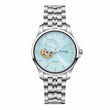 Men Automatic Sea Blue Dial Analog Metal Watch