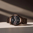 Titan Neo Splash Quartz Multifunction Brown Dial Stainless Steel Strap Watch for Men