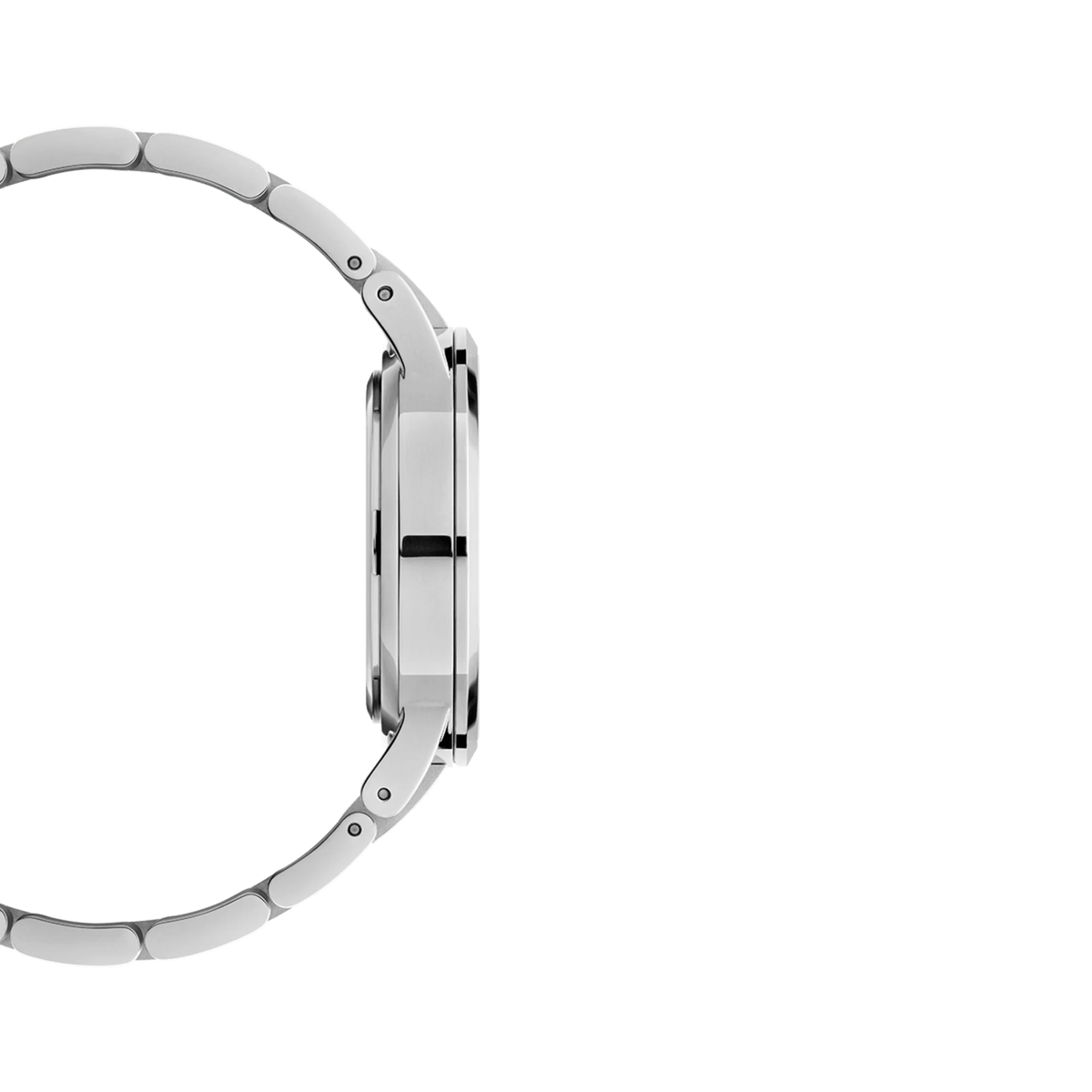 DANIEL WELLINGTON Iconic Link - Silver watch with White dial 36mm, UNISEX WATCH