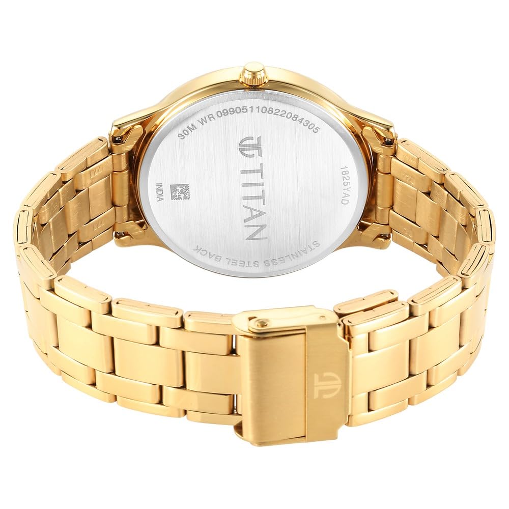 Titan Karishma Radiance Green Dial Analog Stainless Steel Strap Watch for Men