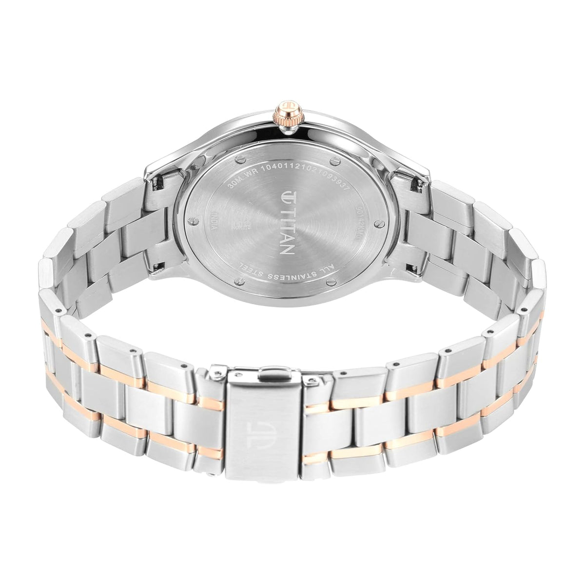 Titan Classique Slimline Silver Dial Analog with Date Stainless Steel Strap watch for Men