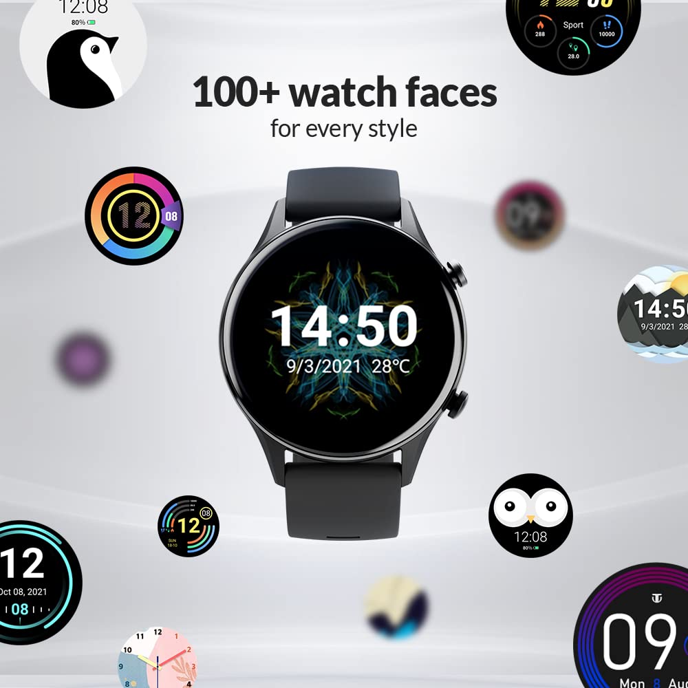 Titan Smart Pro Smartwatch with AMOLED Display,GPS,Temperature,Stress & Sleep Monitor,Multisport Tracker,SpO2,Women Health Monitor,5 ATM Water Resistance & Upto 14 Days Battery life