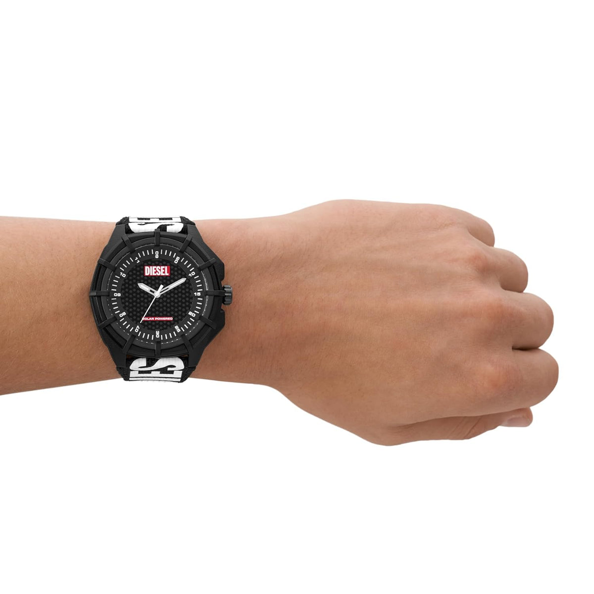 Diesel Plastic Analog Black Dial Men Watch