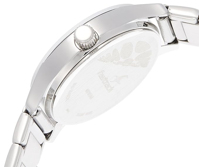 Fastrack Quartz Analog Blue Dial Stainless Steel Strap Watch for Girls