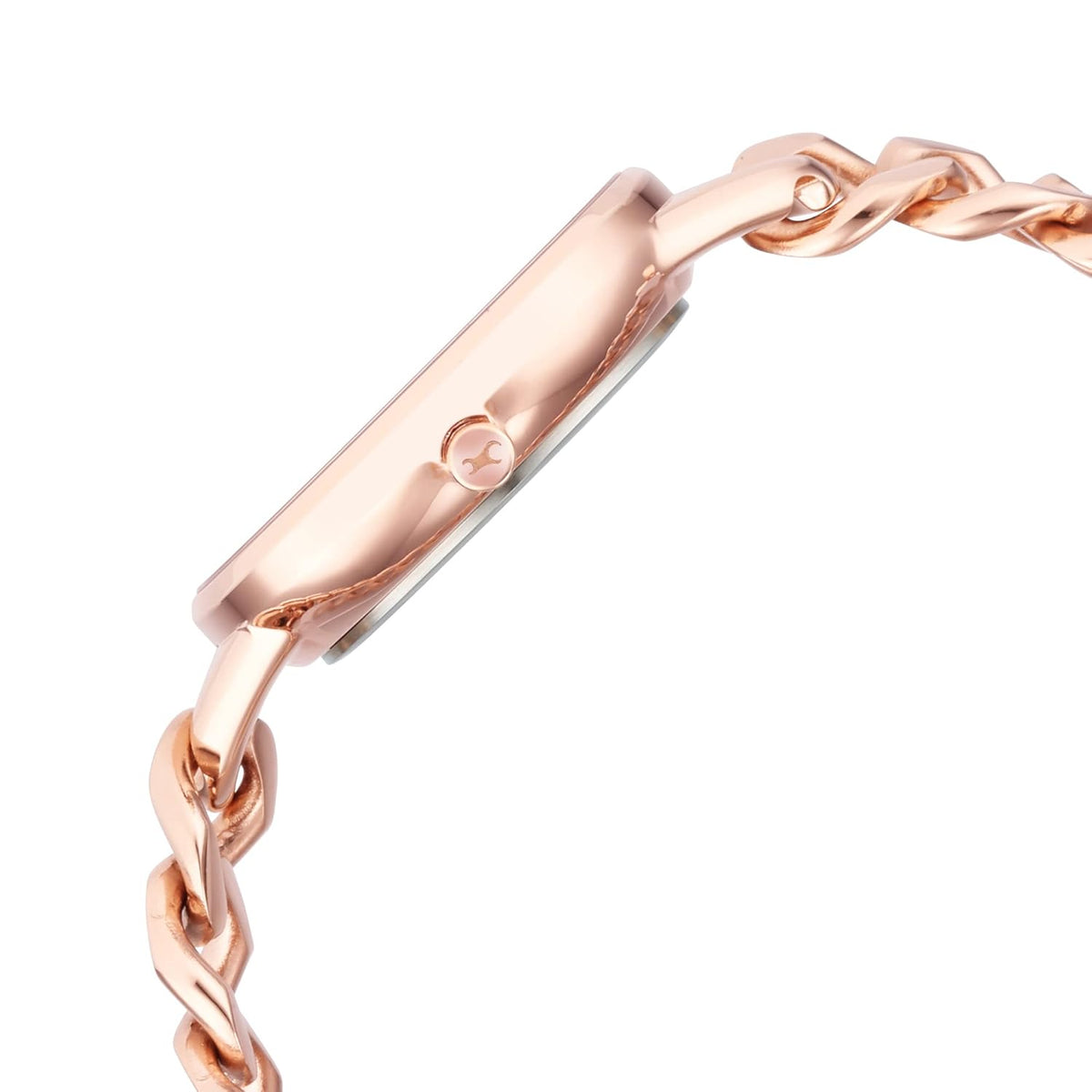 Fastrack Glitch Quartz Analog Rose Gold Dial Rose Gold Metal Strap Watch for Girls