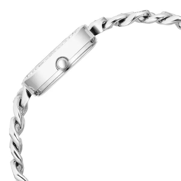 Titan Raga Showstopper Quartz Analog Silver Dial Metal Strap Watch for Women