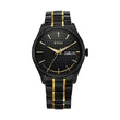 Titan Regalia Opulent Quartz Analog with Day & Date Black Dial Two Toned Black & Gold Stainless Steel Strap Watch for Men