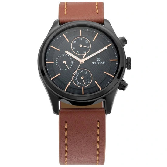 Titan Men WORKWEAR Brown Analog Watch