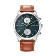 Titan Wrist with Quartz Multifunction Teal Green Dial Brown Leather Strap Watch for Men