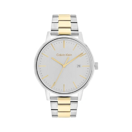 Calvin Klein Linked Analog Silver Dial Men's Watch