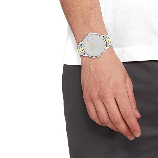 Calvin Klein Linked Analog Silver Dial Men's Watch