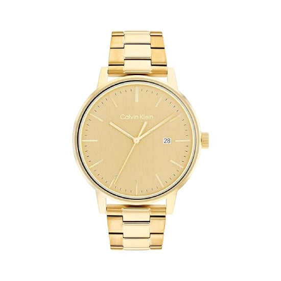 Calvin Klein Linked Analog Gold Dial Men's Watch