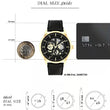 Calvin Klein Multi Dial Quartz Watch for Men with Black Leather Strap