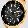 Calvin Klein Sport for Him Qtz Multifunction Black Round Dial Men's Watch|Ionic Plated Rose Gold Steel Material|Rose Gold Color Band