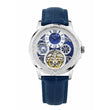Aquatica Men’s Automatic Watch – Blue Dial, Leather Strap, Multi-Function | Stylish Timepiece for Any Occasion