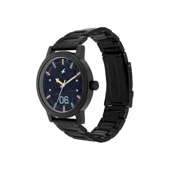 Fastrack Road Trip Stainless Steel Analog Black Dial Men's Watch